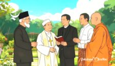 Ilustrasi pemuka agama di Indonesia sedang berdiskusi - sukabumiheadline.com