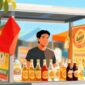 Ilustrasi penjual miras atau minuman beralkohol - sukabumiheadline.com