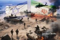 Ilustrasi perang Iran vs Israel - sukabumiheadline.com