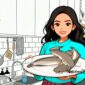 Ilustrasi perempuan mau memasak ikan lele - sukabumiheadline.com