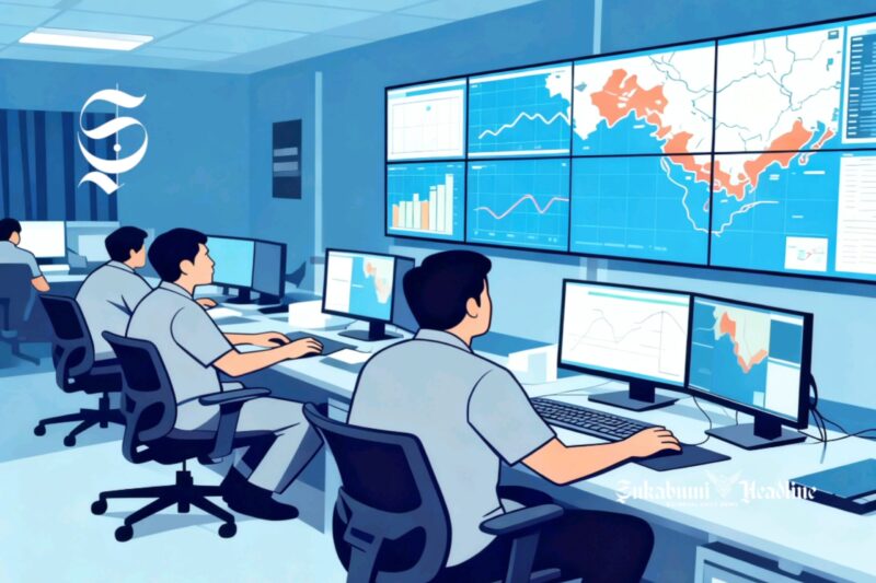 Ilustrasi petugas sedang memantau peristiwa gempa bumi - sukabumiheadline.com