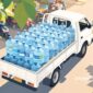 Ilustrasi pickup muatan galon air minum dalam kemasan - sukabumiheadline.com