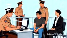 Ilustrasi polisi memeriksa tersangka didampingi pengacaranya - sukabumiheadline.com