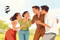 Ilustrasi pria dan wanita sedang melakukan pendekatan - sukabumiheadline.com