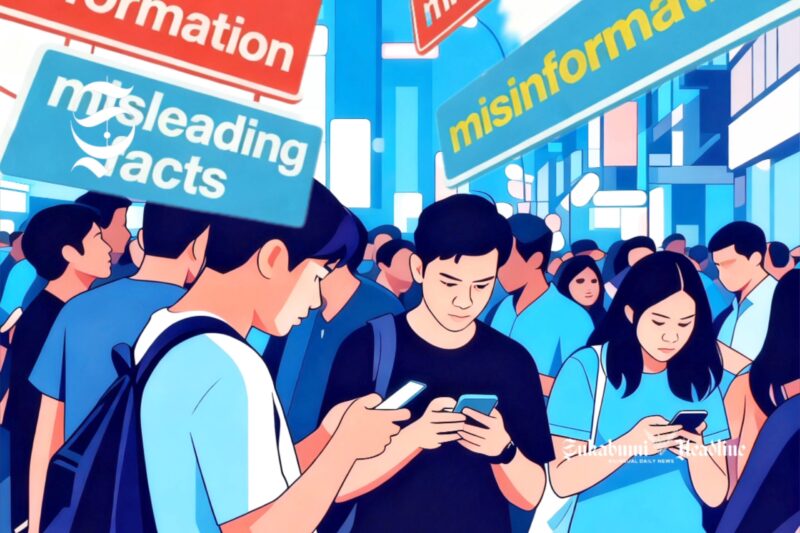 Ilustrasi sebaran hoaks di dunia digital - sukabumiheadline.com
