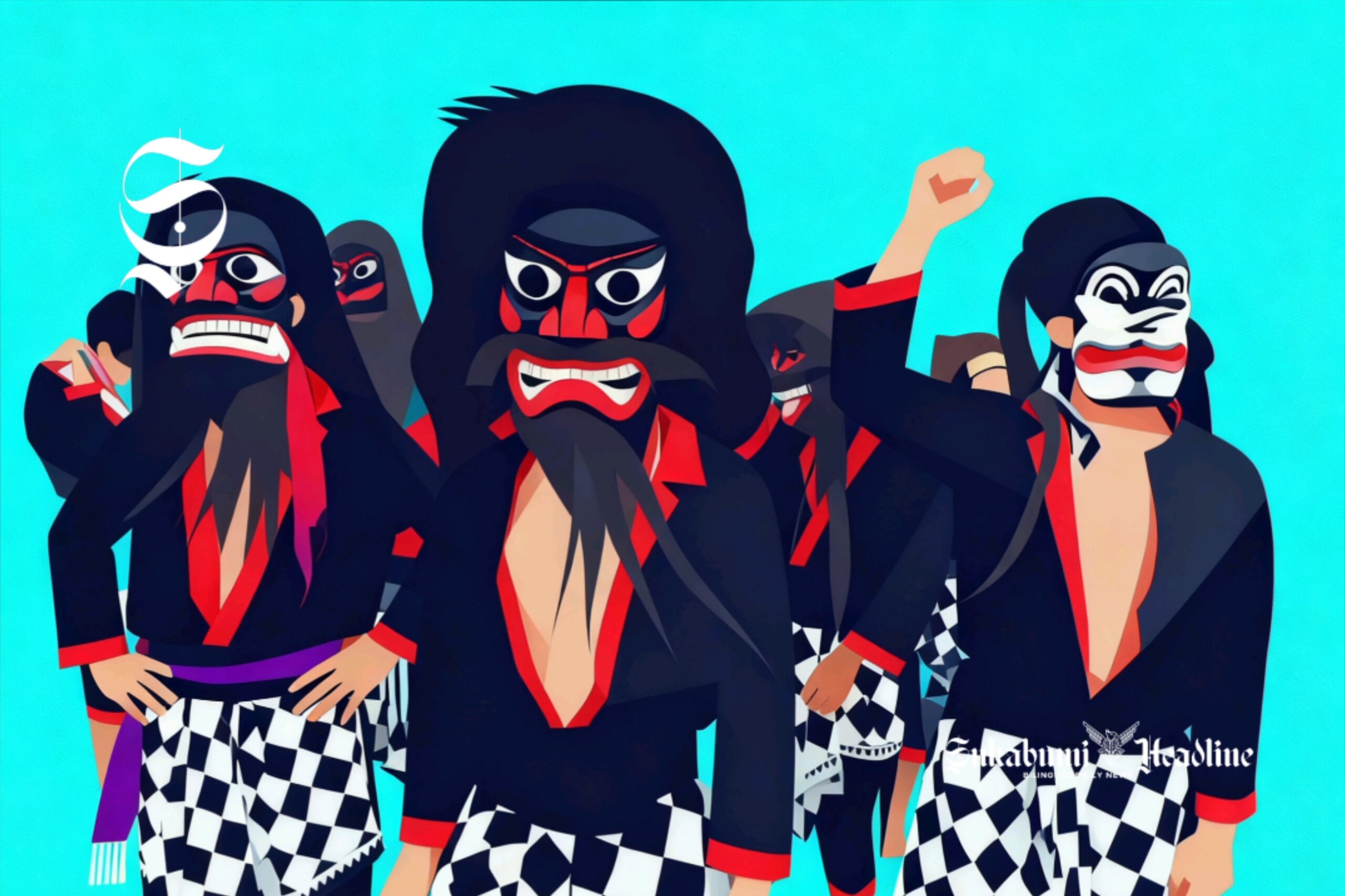 Ilustrasi seni pertunjukan Tari Cepet - sukabumiheadline.com