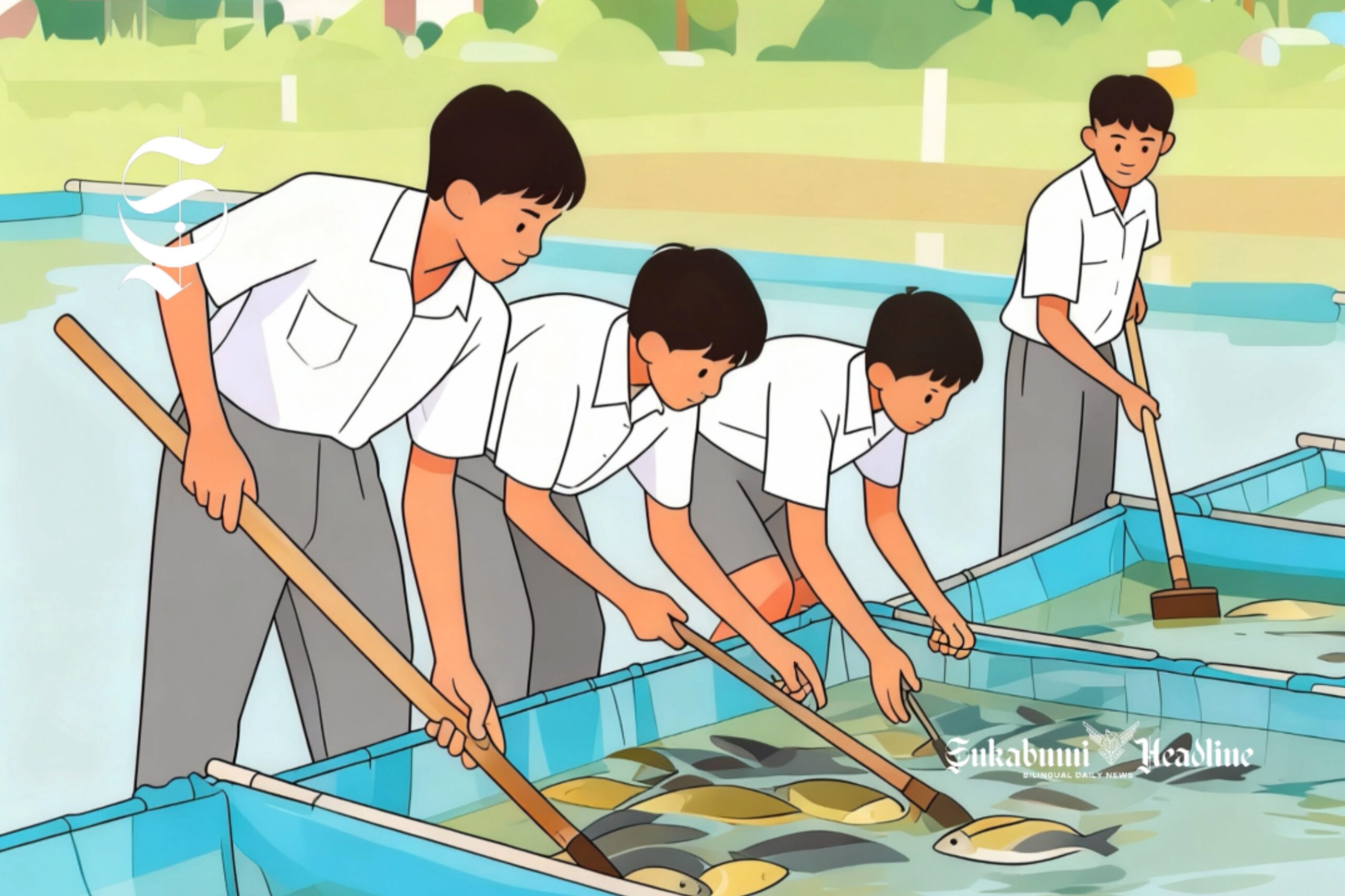 Ilustrasi siswa SMK jurusan Perikanan dan Peternakan - sukabumiheadline.com