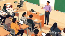 Ilustrasi suasana belajar di kampus - sukabumiheadline.com