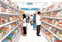 Ilustrasi suasana di dalam minimarket - sukabumiheadline.com