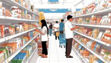 Ilustrasi suasana di dalam minimarket - sukabumiheadline.com