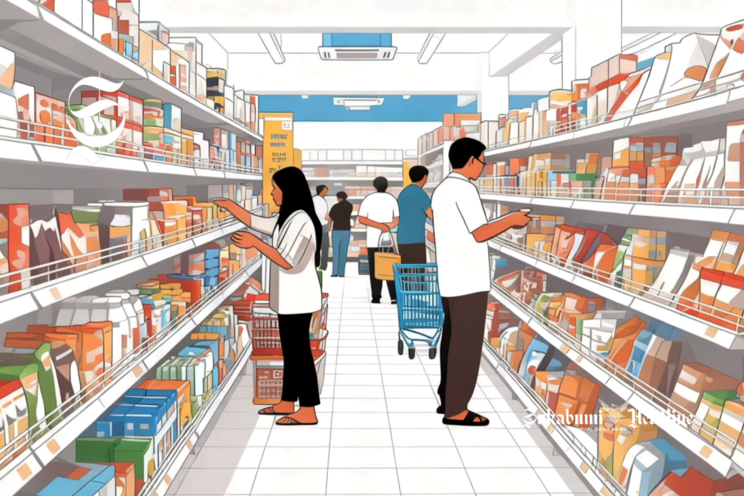 Ilustrasi suasana di dalam minimarket - sukabumiheadline.com