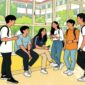 Ilustrasi suasana mahasiswa sedang diskusi di lingkungan kampus - sukabumiheadline.com