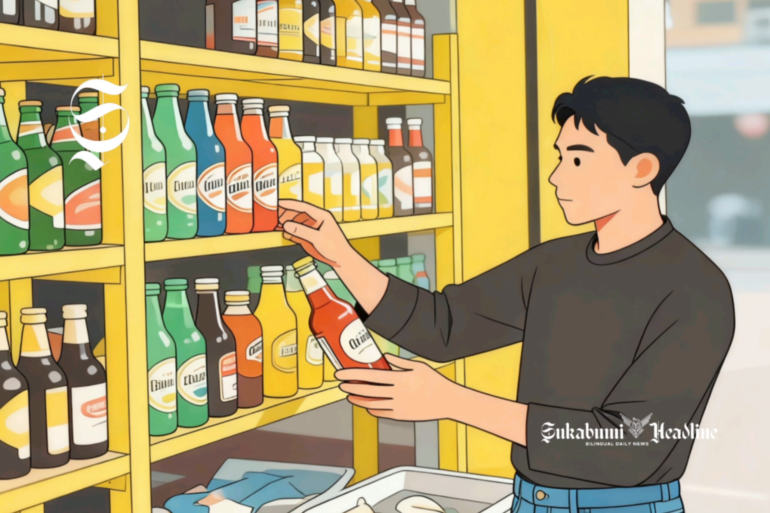 Ilustrasi toko penjual miras atau minuman beralkohol - sukabumiheadline.com