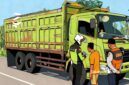 Ilustrasi truk ODOL bermuatan pasir melebihi kapasitas ditilang polisi dan dishub - sukabumiheadline.com