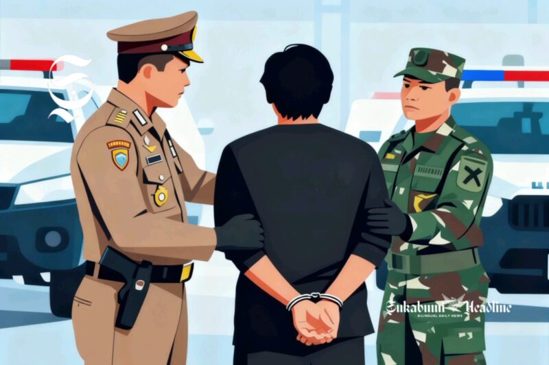 Ilustrasi warga diamankan aparat penegak hukum - sukabumiheadline.com