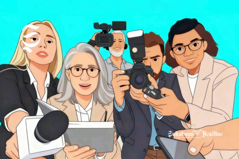 Ilustrasi wartawan sedang wawancara narasumber - sukabumiheadline.com