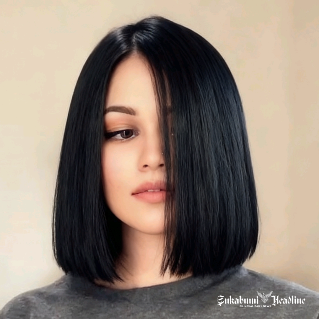 Tampil modern dan penuh gaya dengan 5+4 model rambut sebahu wanita tren 2026 7 Model rambut wanita blunt cut sebahu