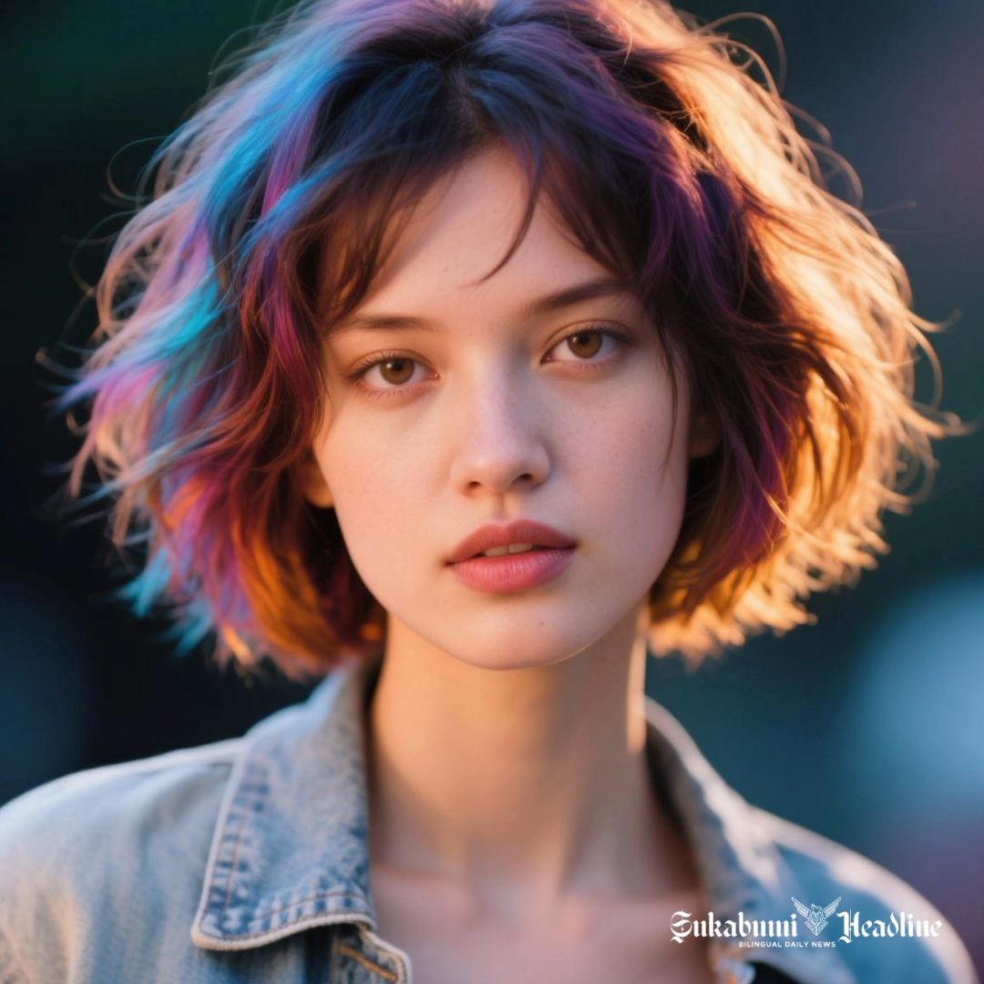 Tampil modern dan penuh gaya dengan 5+4 model rambut sebahu wanita tren 2026 4 Model rambut wanita shaggy textured bob