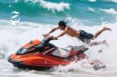 Naik jetski di pantai - sukabumiheadline.com