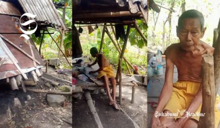 Nestapa Abah Uloh, lansia korban bencana alam Sukabumi huni gubuk reyot