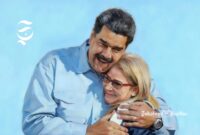 Presiden Venezuela Nicolás Maduro dan istrinya Cilia Flores - Ilustrasi sukabumiheadline.com