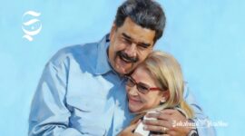 Presiden Venezuela Nicolás Maduro dan istrinya Cilia Flores - Ilustrasi sukabumiheadline.com