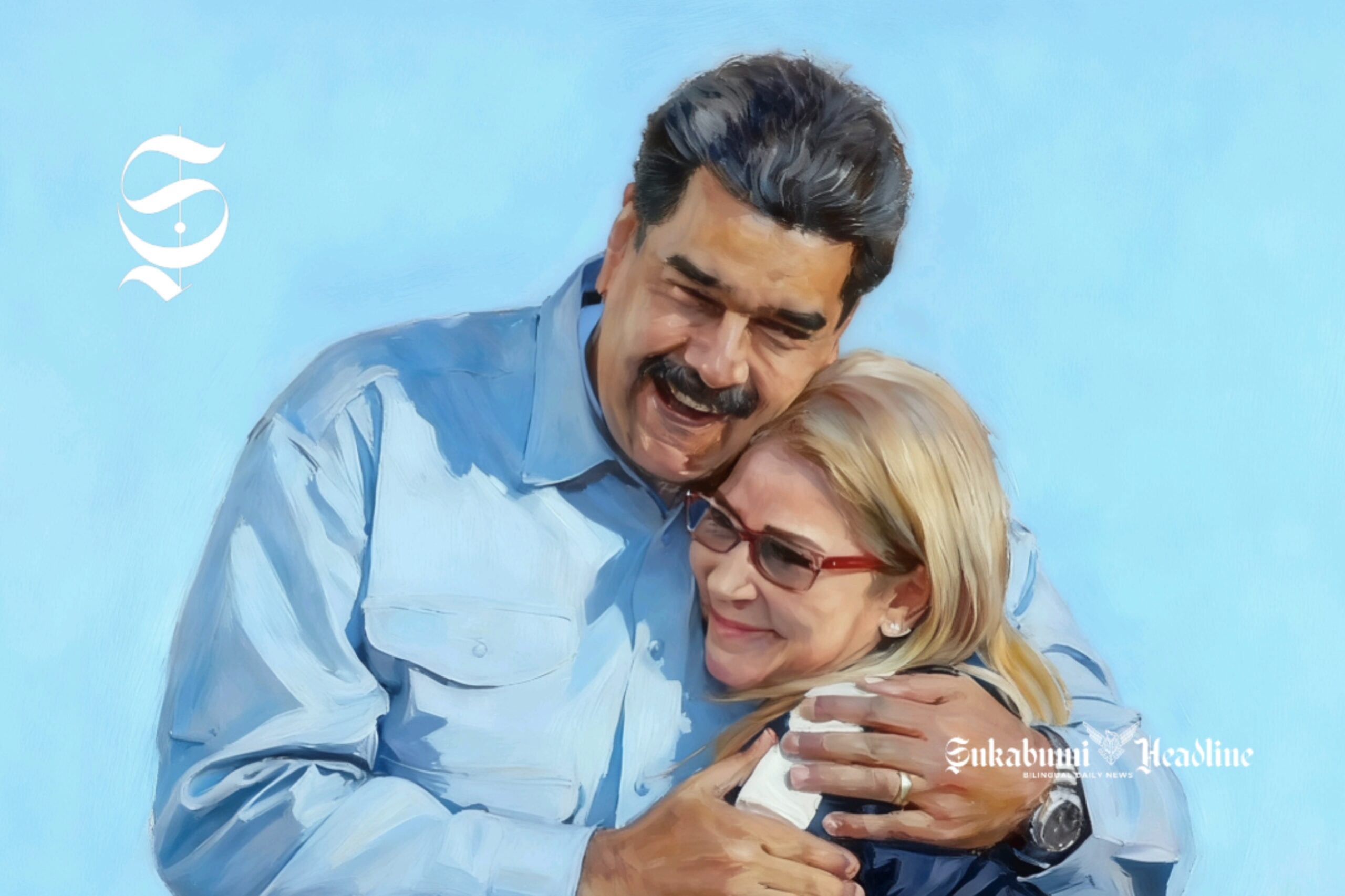 Presiden Venezuela Nicolás Maduro dan istrinya Cilia Flores