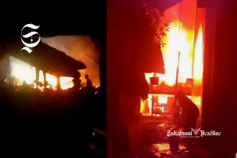 Rumah milik Uju, perempuan lansia di Ciomas Sukabumi ludes terbakar - Ist
