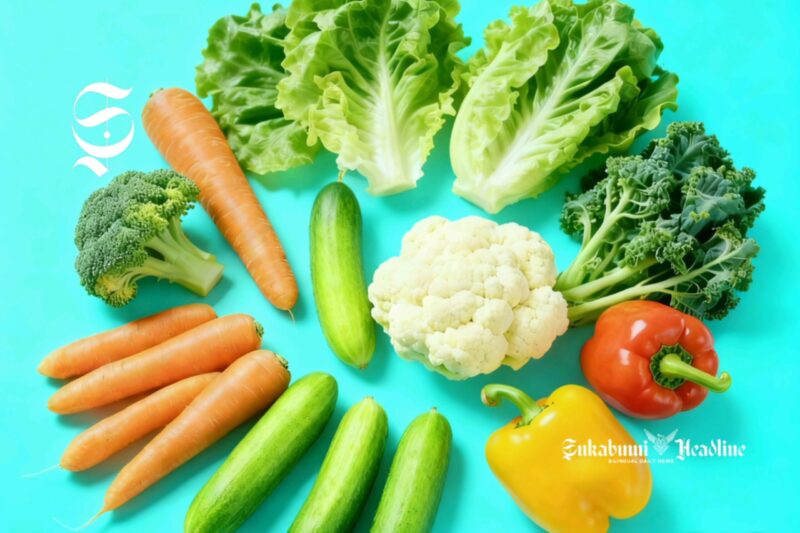 Sayuran selada, brokoli, wortel, timun, kembang kol, sawi, kangkung, dan paprika - sukabumiheadline.com