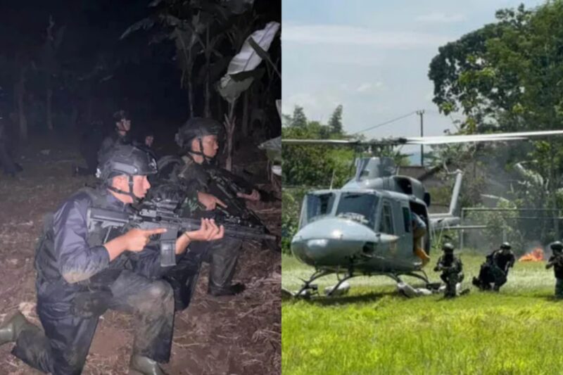 Aksi Marinir kepung rumah di Sukabumi hingga operasi udara - Dok. Pasmar 1