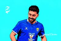 Bek Persib Bandung dan Timnas Irak, Frans Putros - Ilustrasi sukabumiheadline.com