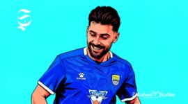 Bek Persib Bandung dan Timnas Irak, Frans Putros - Ilustrasi sukabumiheadline.com