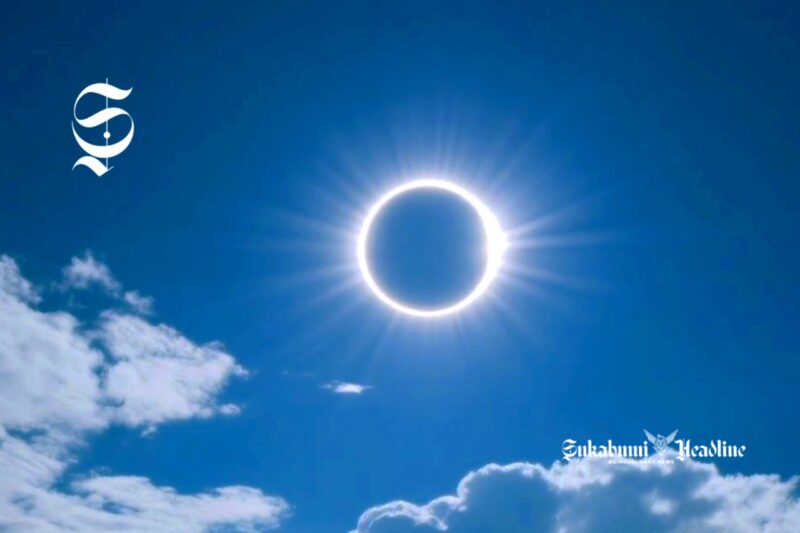 Gerhana matahari cincin - Ilustrasi sukabumiheadline.com/AI