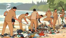 Ilustrasi ASN sedang melakukan korve atau kerja bakti - sukabumiheadline.com