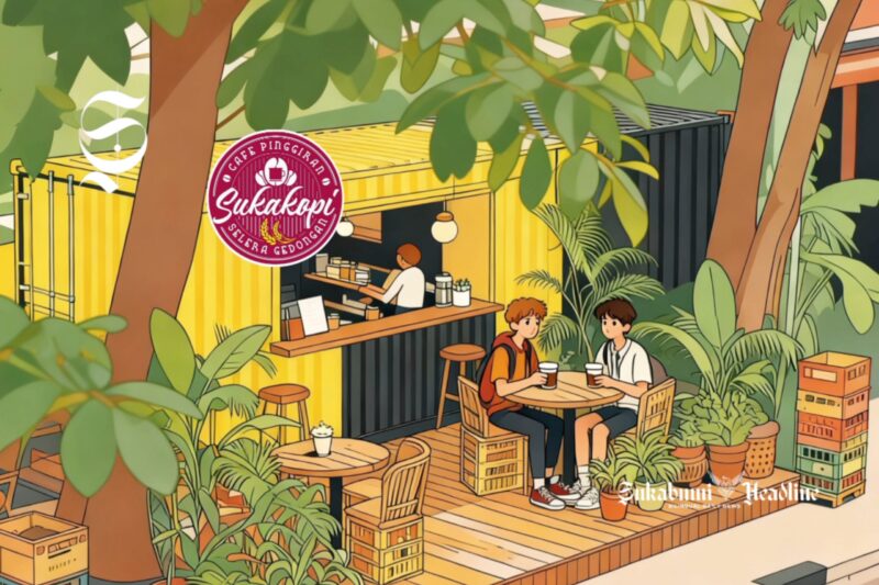 Ilustrasi Kedai Kopi Sukakopi - sukabumiheadline.com