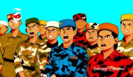 Ilustrasi anggota ormas - sukabumiheadline.com