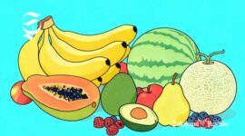 Ilustrasi buah yang baik untuk kesehatan jantung dan lambung - sukabumiheadline.com