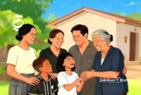 Ilustrasi cucu, orang tua, ibu dan nenek - sukabumiheadline.com