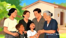 Ilustrasi cucu, orang tua, ibu dan nenek - sukabumiheadline.com