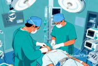 Ilustrasi dokter sedang melakukan operasi terhadap pasien di rumah sakit - sukabumiheadline.com