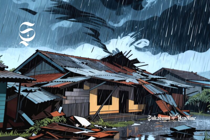 Ilustrasi hujan deras disertai angin kencang - sukabumiheadline.com