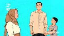 Ilustrasi ibu, ayah dan anak - sukabumiheadline.com