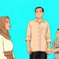 Ilustrasi ibu, ayah dan anak - sukabumiheadline.com