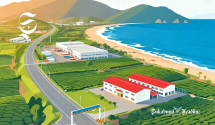 Ilustrasi infrastruktur jalan tol perkebunan pabrik dan wisata sukabumiheadline.com