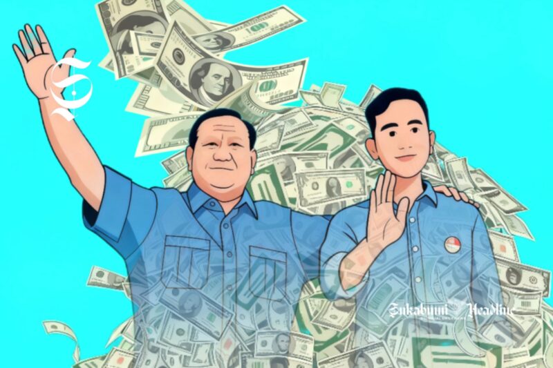 Ilustrasi kondisi utang Indonesia di era kepemimpinan Prabowo Subianto - Gibran Rakabuming Raka - sukabumiheadline.com