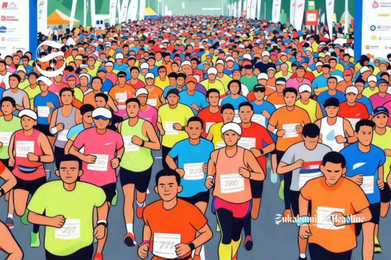 Ilustrasi lomba maraton - sukabumiheadline.com