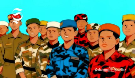 Ilustrasi ormas berseragam - sukabumiheadline.com