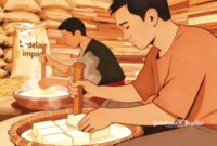 Ilustrasi pengrajin industri kecil tahu - sukabumiheadline.com