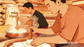Ilustrasi pengrajin industri kecil tahu - sukabumiheadline.com
