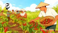 Ilustrasi petani cabai keriting - sukabumiheadline.com